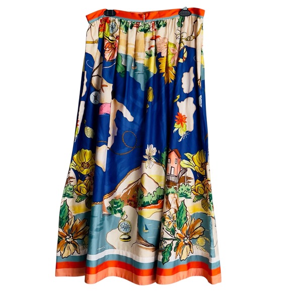 Antonio‎ Melani Womens 10 Evie Ocean Print Skirt & Top NWT - Picture 9 of 14